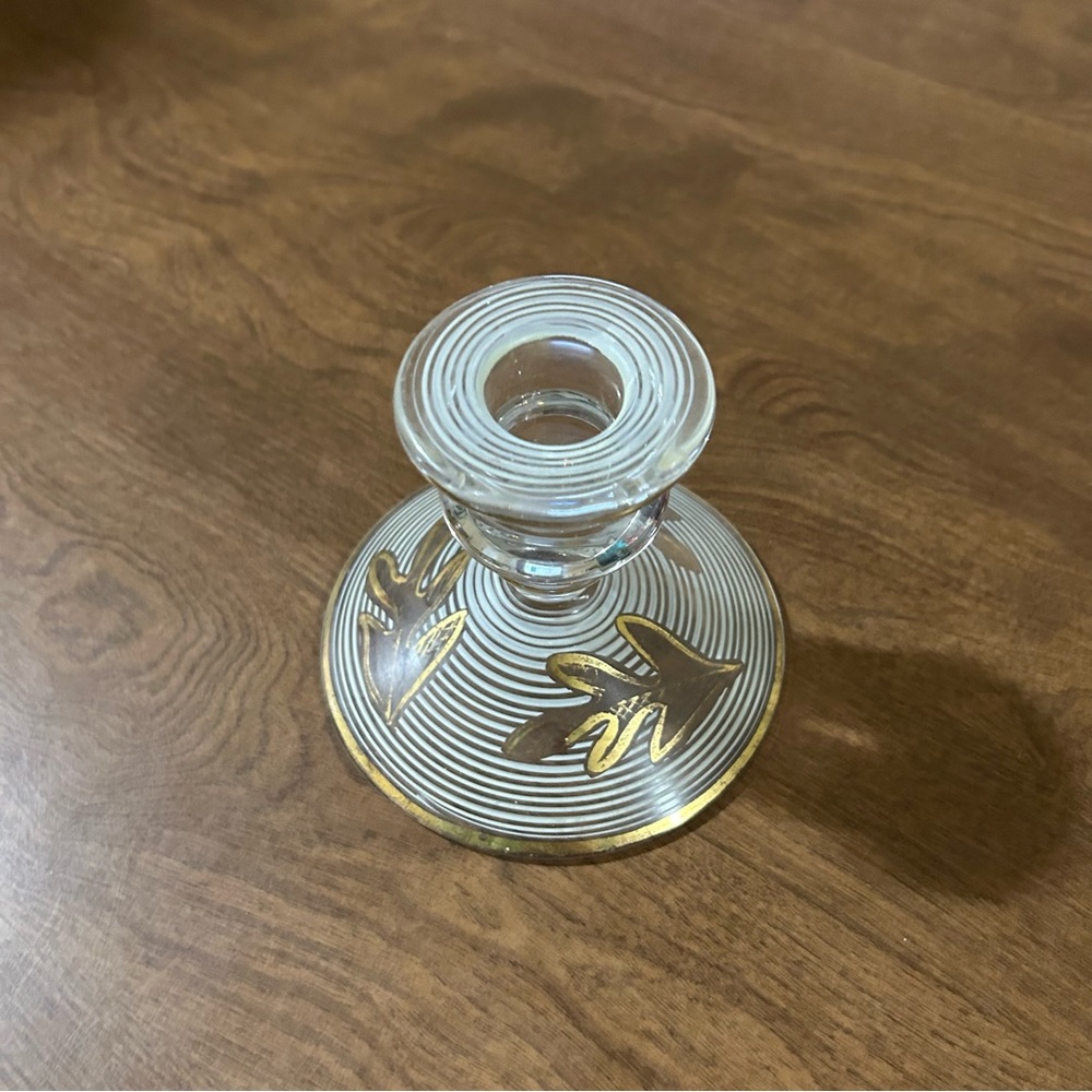 Glass candle holder - Picture 1 of 5